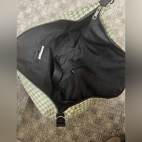 Lulu Dharma Traveler Weekender Tote Bag, Teal/Beige NWT Still in pkg - Picture 10 of 14